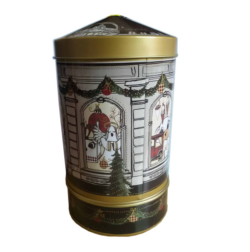 Christmas music can Chocolate tin box chocolate packing box sweets tin box chocolate metal tin can container box