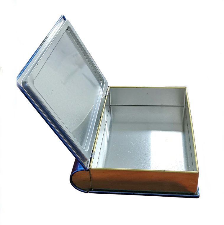 Book shape can Chocolate tin box chocolate packing box sweets tin box chocolate metal tin can container box