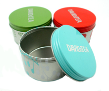 Round tea tin mint can candy boxes
